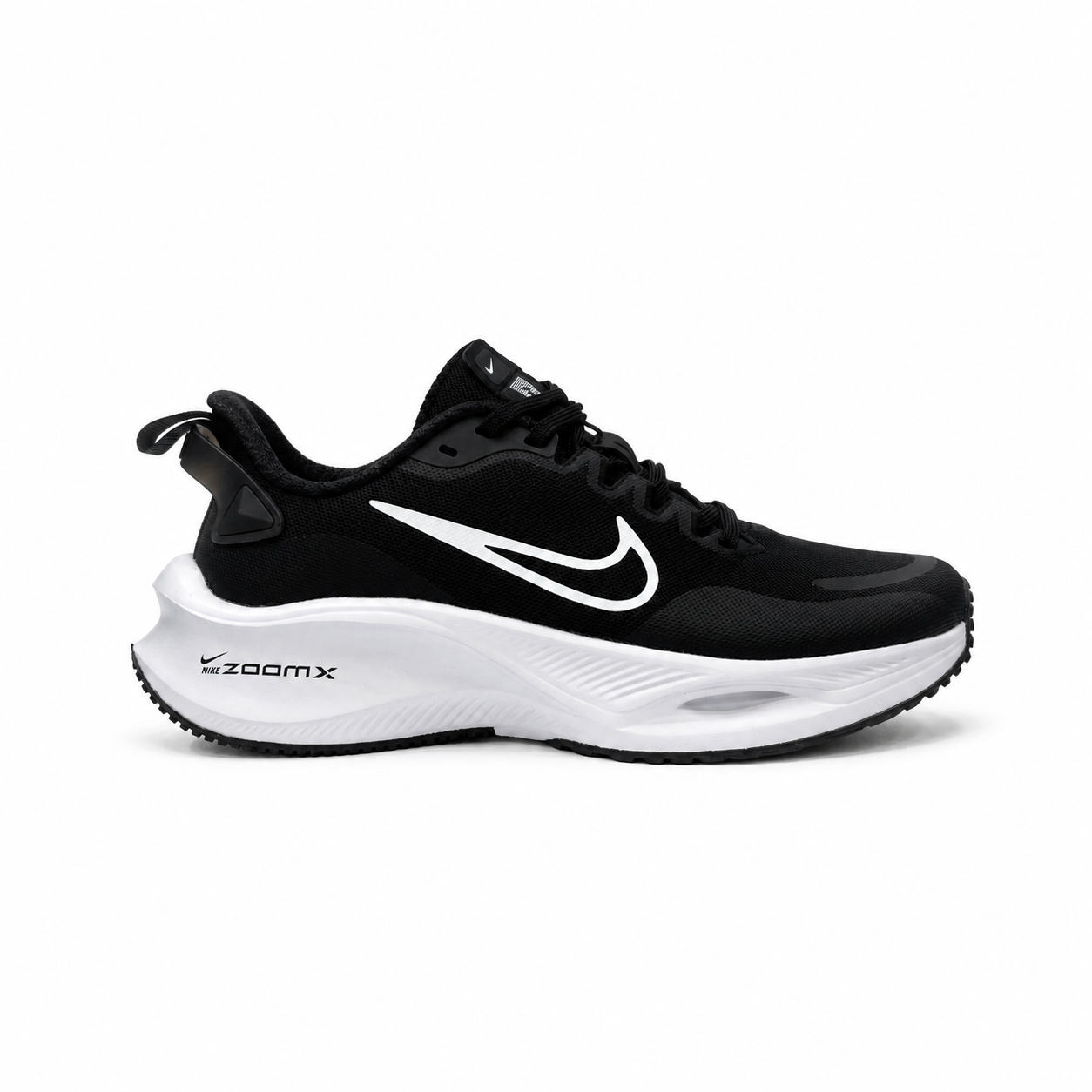 کتونی زنانه و دخترانه nike zoomX نایکی زوم ایکس مشکی زیره سفید